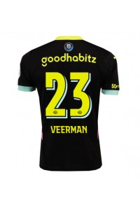 PSV Eindhoven Joey Veerman #23 Voetbaltruitje Uit tenue 2024-25 Korte Mouw